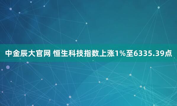 中金辰大官网 恒生科技指数上涨1%至6335.39点
